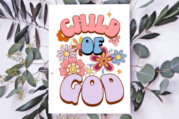 Child of God PNG: Retro Graphics & T-Shirt Designs