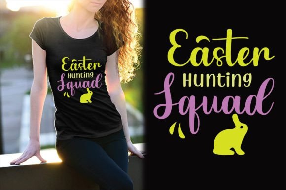 Easter Hunting Squad Svg Design: Graphics & T-Shirt Designs