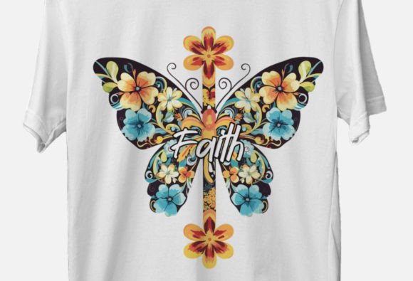 Love in Faith Png: Leopard Cross Graphics & T-Shirt Designs