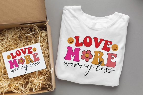 Love More Worry Less 1 Valentine Svg Graphics