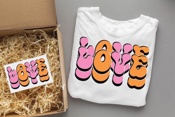 Love Valentine Groovy Svg Design: Graphics & T-Shirt Review