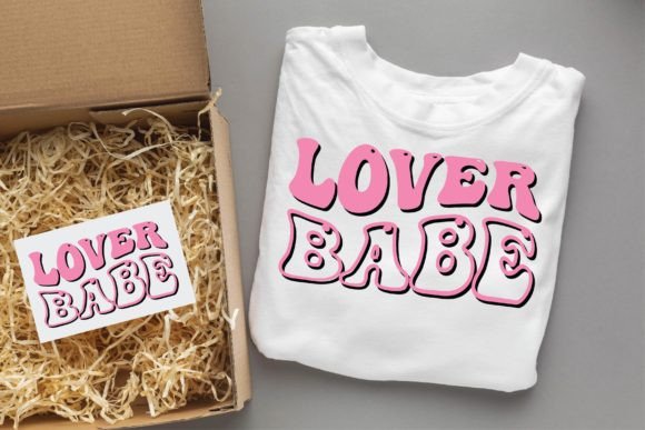Lover Babe Valentine Groovy Svg Design Graphics Review