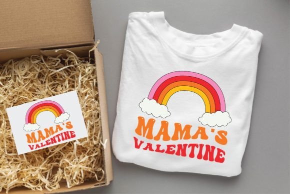 Mama s Valentine Groovy Svg Graphics & T-Shirt Designs