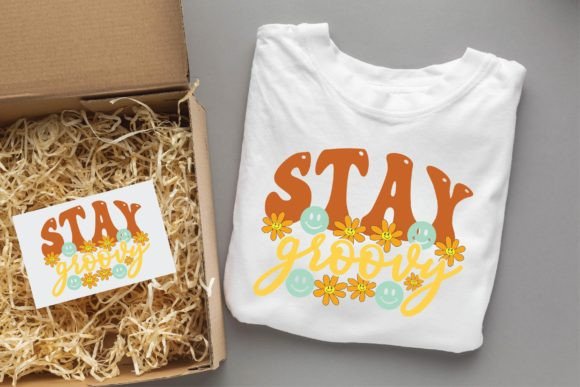 Stay Groovy Groovy Svg Design: Graphics & T-Shirt Designs